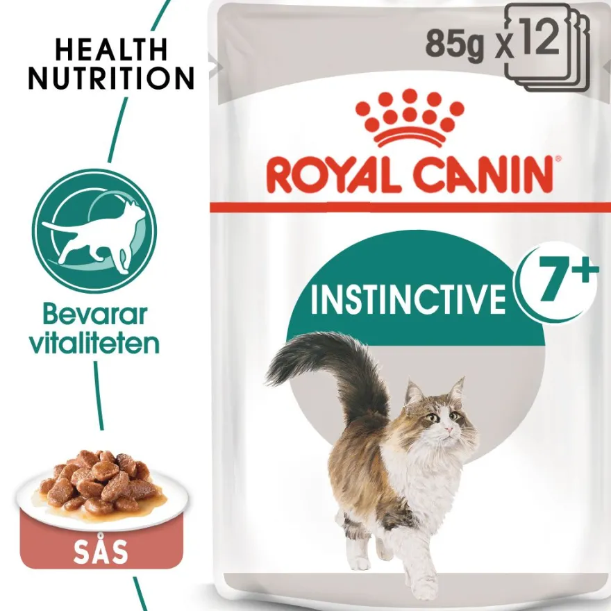Feline Wet Instinctive 7+ Gravy 85 g x 12 stk - porsjonsposer