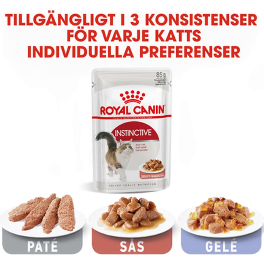 Feline Wet Instinctive Gravy 85 g x 12 stk - porsjonsposer
