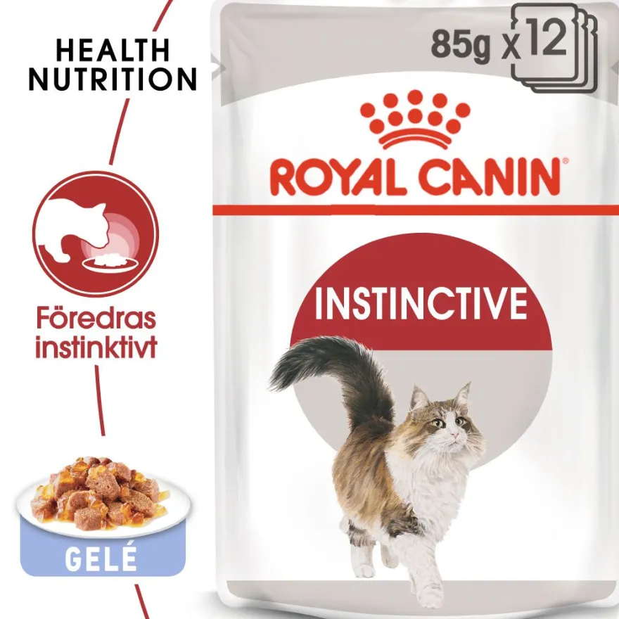 Feline Wet Instinctive Jelly 85 g x 12 stk - porsjonsposer