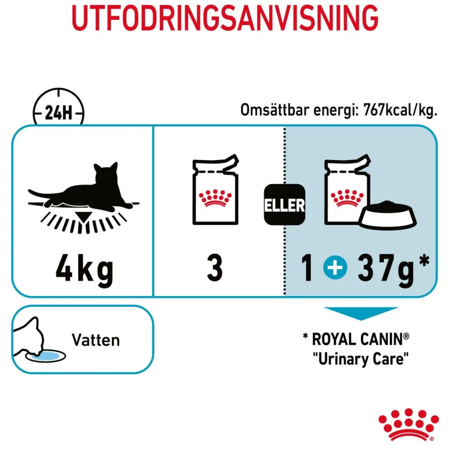 Feline Wet Urinary Care Gravy 85g x 12 stk - porsjonsposer