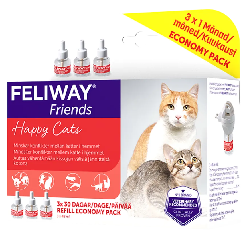 Friends Fragrance Dispenser Refill 48 ml x 3 stk. i økonomipakke