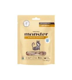 Frysetørket kyllinggodbiter for katter 40 g