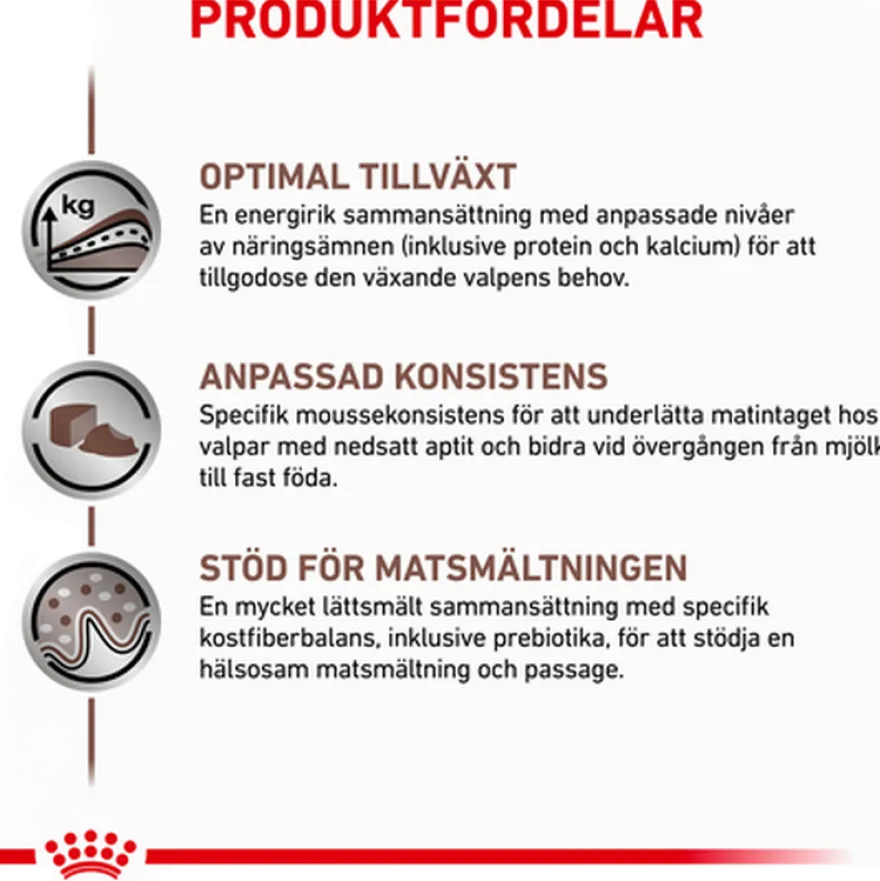 Gastrointestinal Puppy Mousse Våtfôr for hunder 195 g