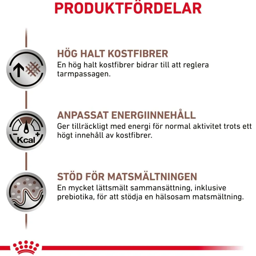Gastrointestinal tørrfôr med høyt fiberinnhold 2 kg