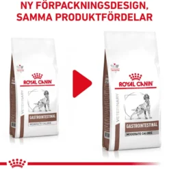 Gastrointestinal tørrfôr med moderat kaloriinnhold for hunder 15 kg