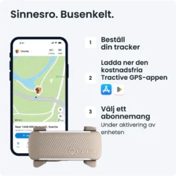 GPS-tracker for hund Dog 6 - Brun 71 x 29 x 17 mm