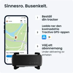 GPS-tracker for hund Dog 6 - Svart 71 x 29 x 17 mm