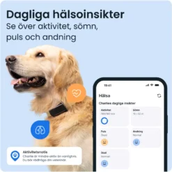 GPS-tracker for hund Dog 6 - Svart 71 x 29 x 17 mm