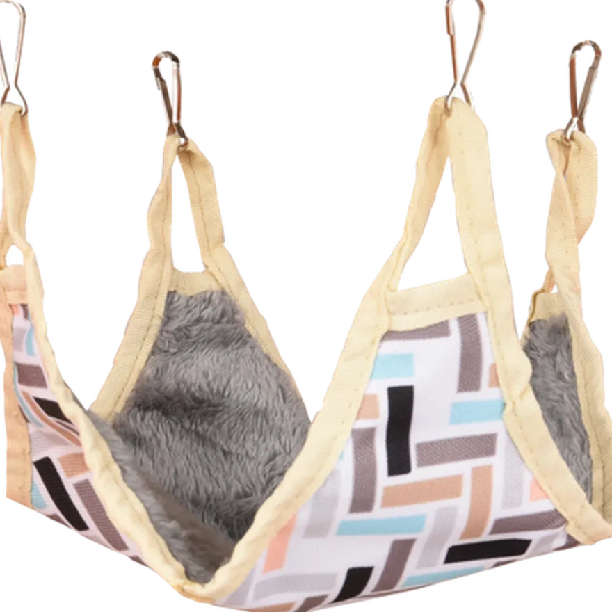 Hamster hengekøye med Clavio-mønster 27x27cm