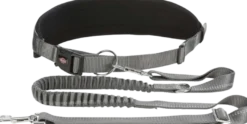 HandsFree belte med ekspander 75-120/9 cm, bånd 120-150, svart