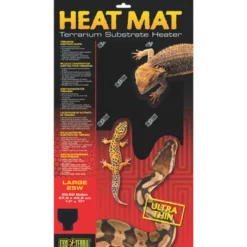 Heat Wave Desert - Terrarium Substratvarmer Svart 25 W, 28 x 43 cm