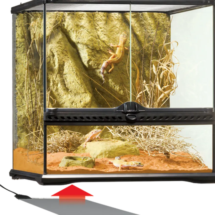 Heat Wave Desert - Terrarium Substratvarmer Svart 25 W, 28 x 43 cm