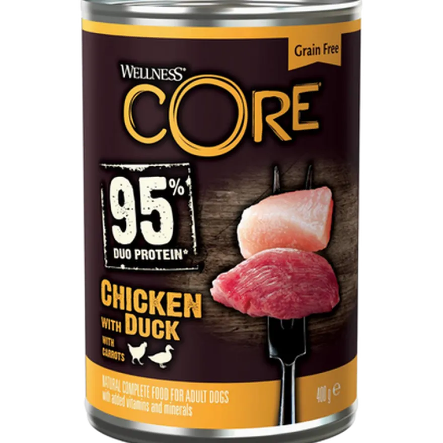 Hund Adult 95 % Duo Protein kylling og and 400g
