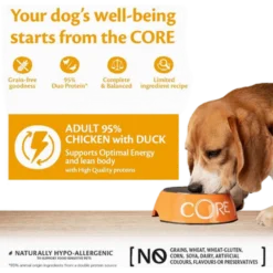 Hund Adult 95 % Duo Protein kylling og and 400g