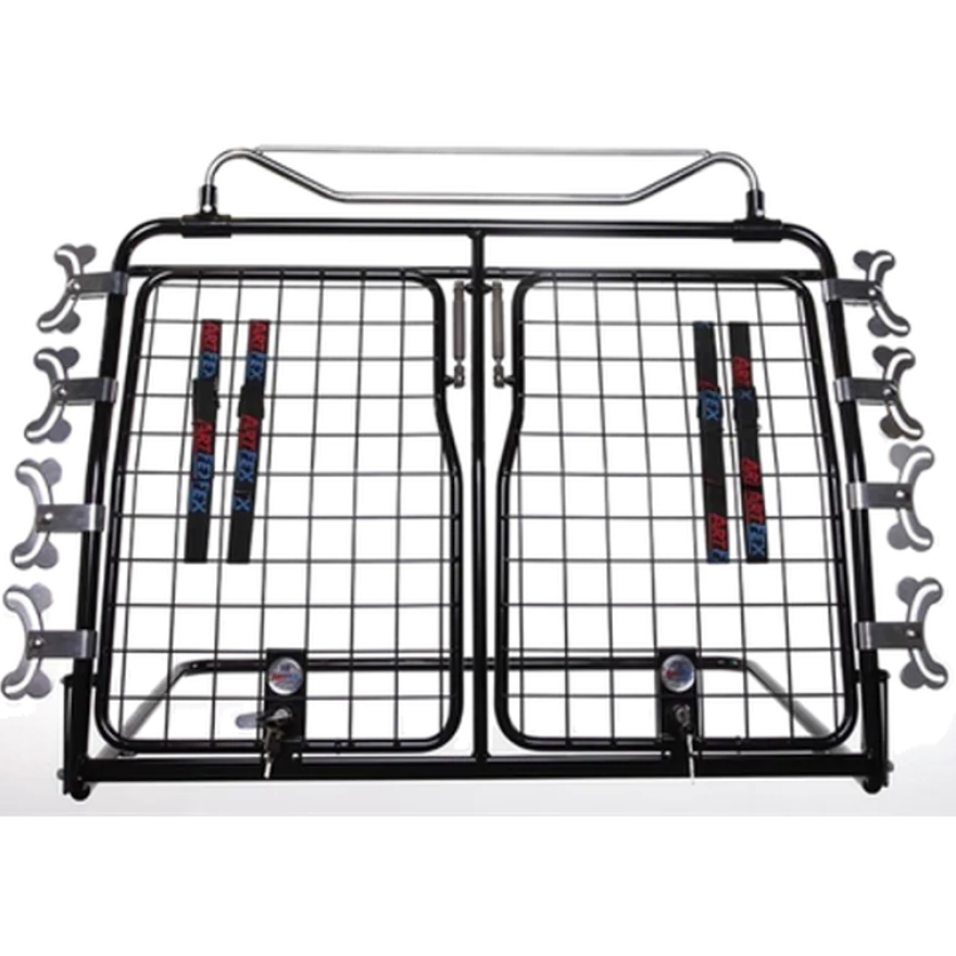 Hundegrind Modell 1 Dobbel Svart - 10006 - 90x68 cm