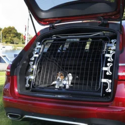 Hundegrind Modell 1 Enkel Svart - 10008 - 90x68 cm