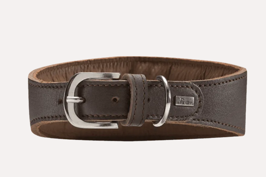 Hundehalsbånd Greyhound Super Soft Dark Brown XS 32 - Hals 25-28cm