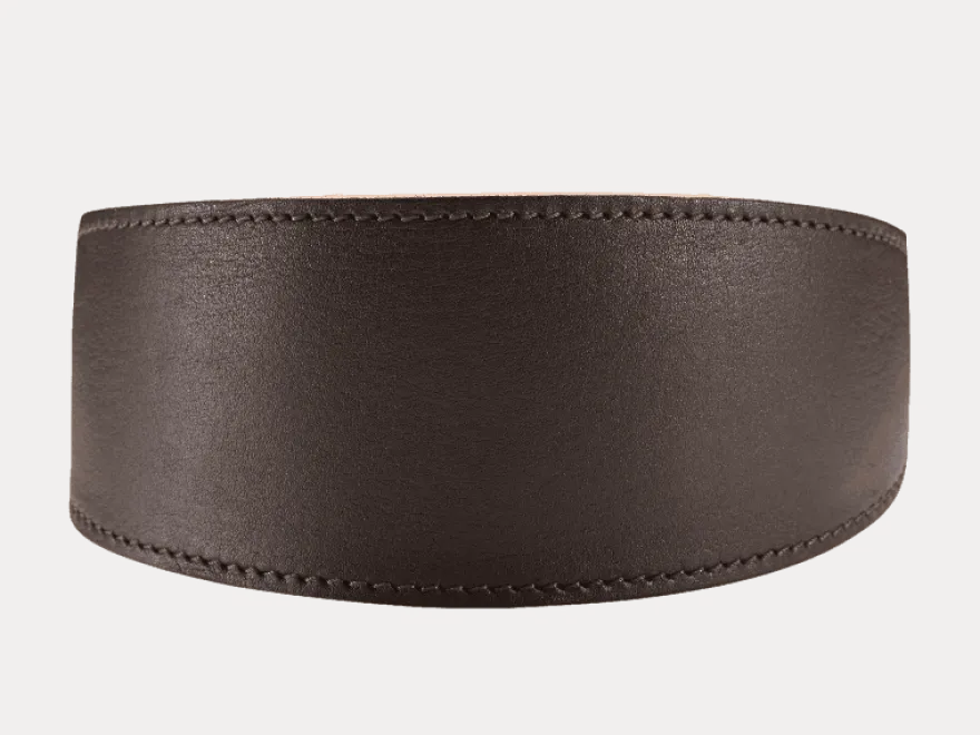 Hundehalsbånd Greyhound Super Soft Dark Brown XS 32 - Hals 25-28cm