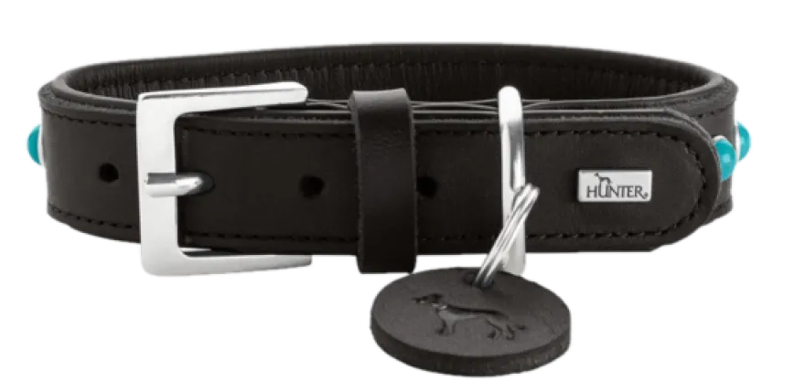 Hundehalsbånd Modica Svart XS 35 - Hals 24-30cm