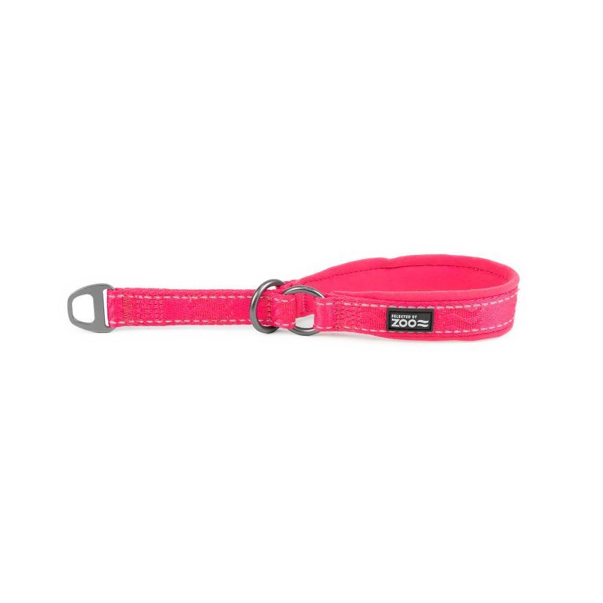 Hundehalsbånd Rufus halvjern 20 mm x 30-40 cm Pink