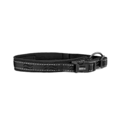 Hundehalsbånd Rufus justerbar 20 mm x 35-45 cm Svart