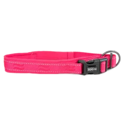 Hundehalsbånd Rufus justerbar 25 mm x 40-50 cm Rosa