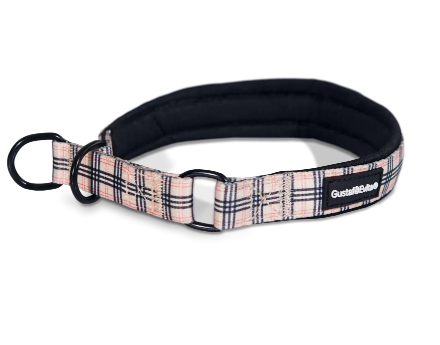 Hundehalsbånd Stilish Halvstrup XS, 15mm x 30-40cm, Mønstret