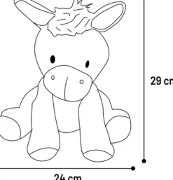 Hundeleke Azor Donkey, rosa, 29 cm