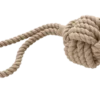 Hundeleketøy Ball med håndløkke Inari Cotton Beige