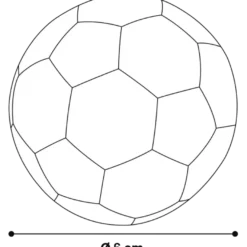 Hundeleketøy Latex Football Display Mix 6 cm