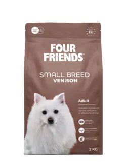 Hundemat for små raser med hjortekjøtt, 2 kg