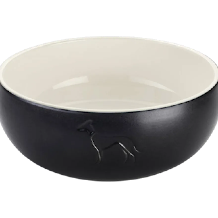 Hunde- og kattefôrskål Lund Ceramic Black 900 ml