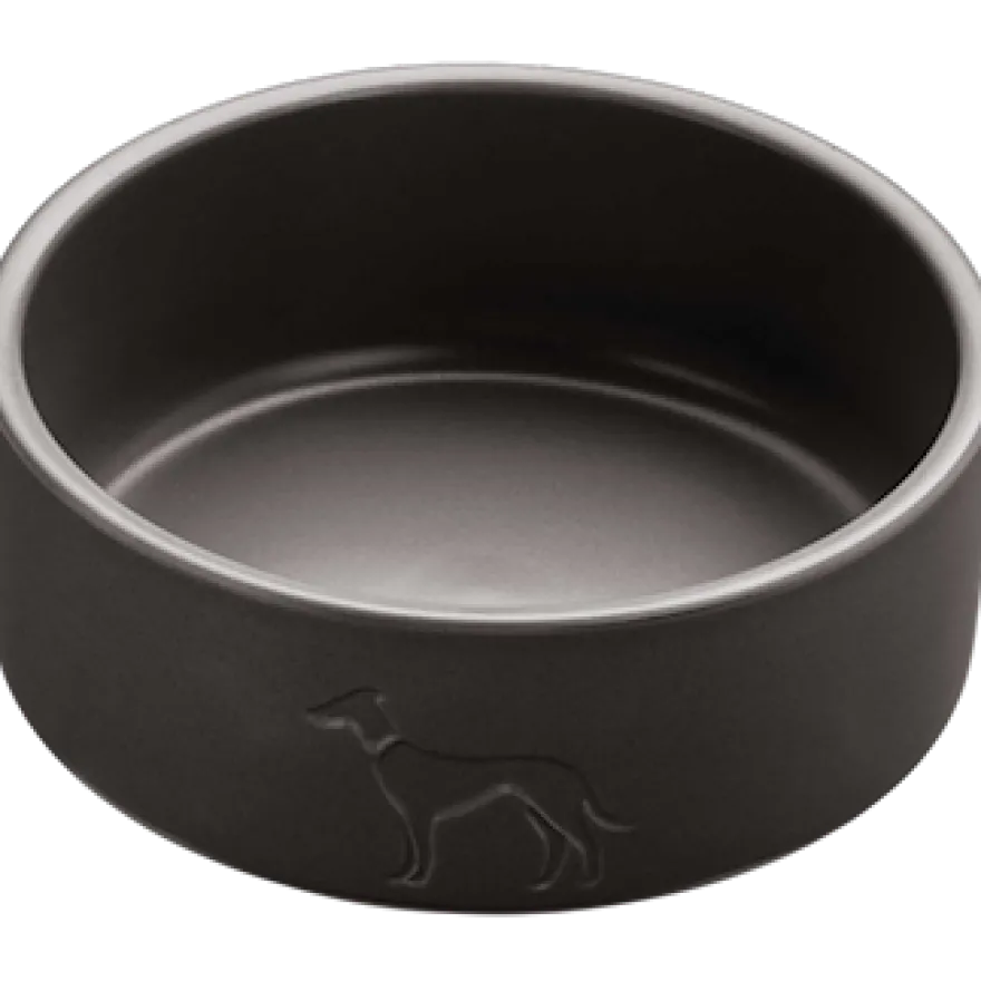 Hunde- og kattefôrskål Osby Ceramic Grey 2500ml/ø21,5cm