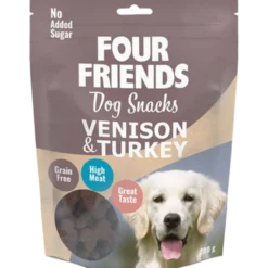 Hundesnacks hjort & kalkun 200 g
