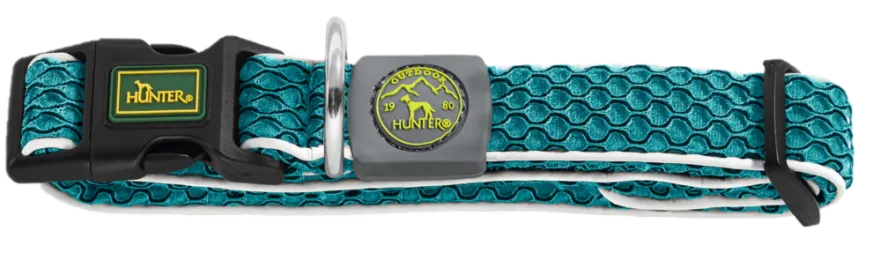Hundhalsband Hilo Vario Basic Mesh Turkos