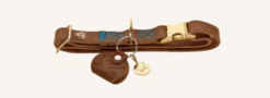 Hundhalsband Sansibar Cognac