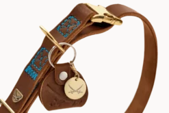 Hundhalsband Sansibar Mörkbrun