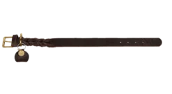 Hundhalsband Sansibar Solid Cow Leather Svart