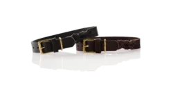 Hundhalsband Sansibar Solid Cow Leather Mörkbrun