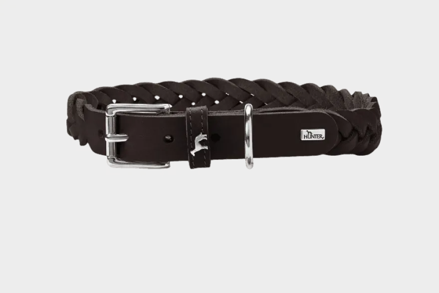 Hundhalsband Solid Education Special Mörkbrun