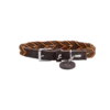 Hundhalsband Solid Education Cord Orange/Mörkbrun