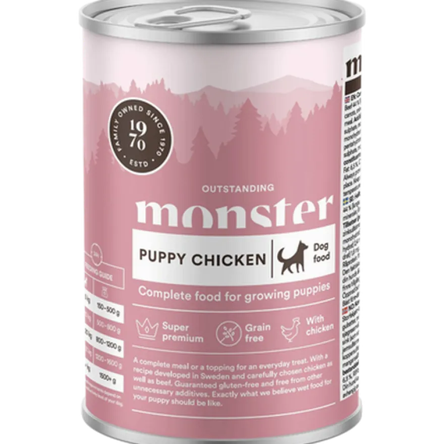 Hund Valp Kylling/Biff Burk 400 g