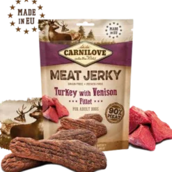Jerky kalkun med hjortefilet 100 g