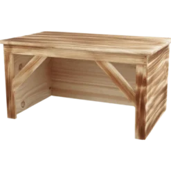 Kaninhus i tre, brun 50 x 26 x 31 cm