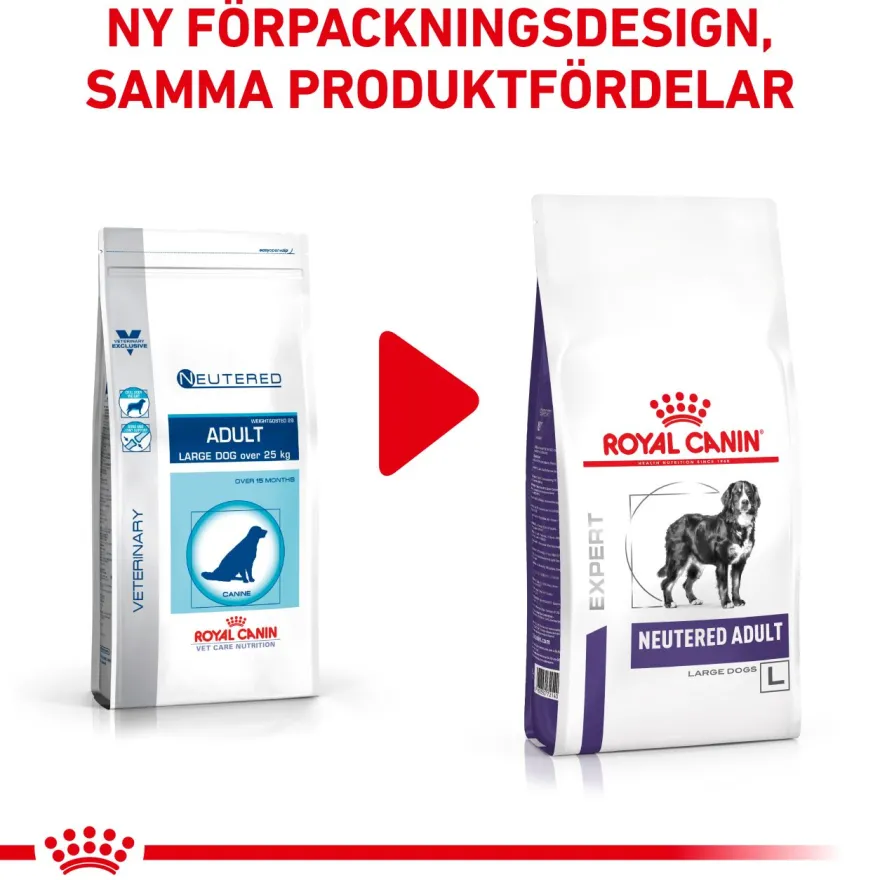 Kastrert Adult Large Dog Tørrfôr for hunder 12 kg