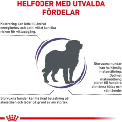 Kastrert Adult Large Dog Tørrfôr for hunder 12 kg
