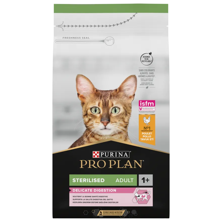Katt Adult Sterilisert Delicate Digestion Kylling 3 kg
