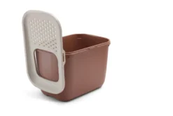 Kattebakke Hop in Giant med tak, 58,5x39x39,6cm, Champagne pink-tuscan red