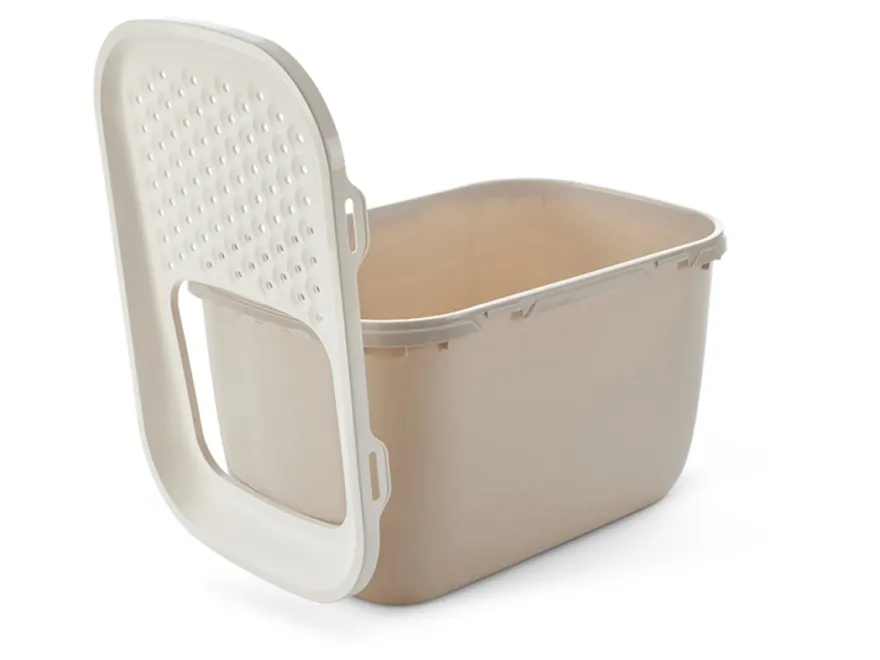 Katteboks Hop i Giant med tak, 74x50x43cm, Beige