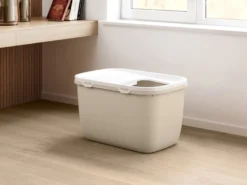 Katteboks Hop i Giant med tak, 74x50x43cm, Beige
